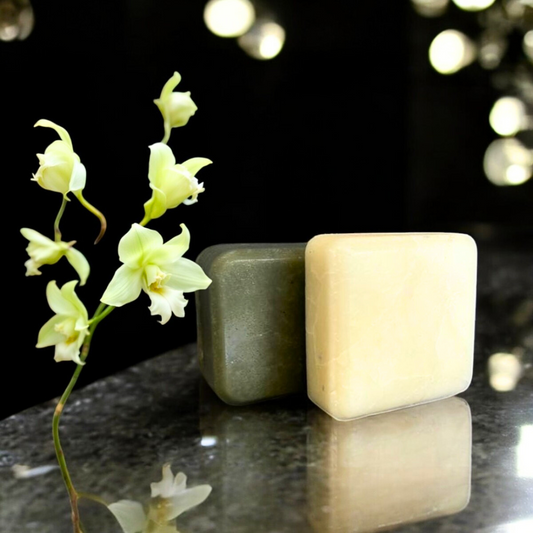 Unscented Shampoo Bar (90g) and Vanilla Conditioner Bar (60g)
