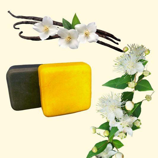 Lemon Myrtle Shampoo Bar (90g) & Vanilla Conditioner Bar (60g) Bundle