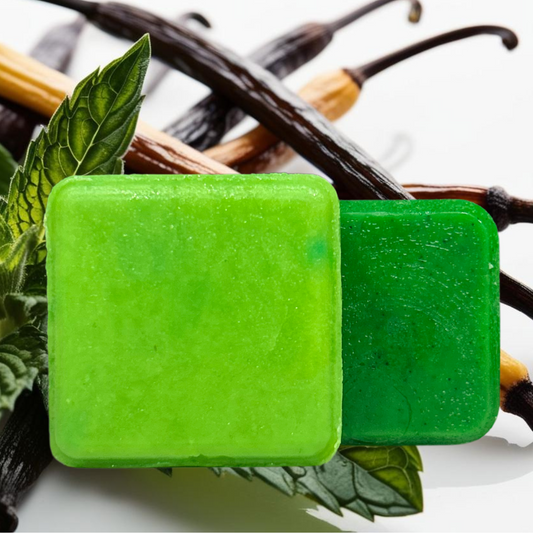 Peppermint & Vanilla Shampoo Bar (90g) and Conditioner Bar (60g) Bundle